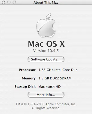 About This MacBook Pro